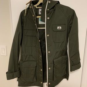 Penfield Hudson Wax ladies raincoat - forest green